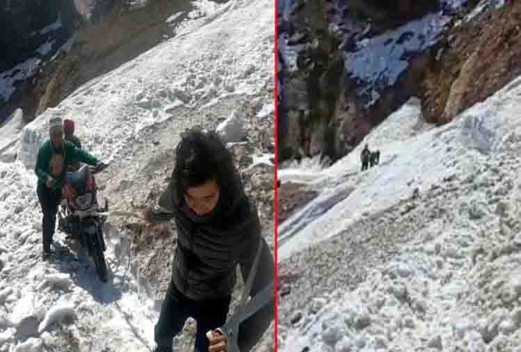 पिथौरागढ़ में ग्लेशियर खिकसने से टूटा सीपू और मार्छा गांव को जोड़ने वाला पुल, तस्वीरें