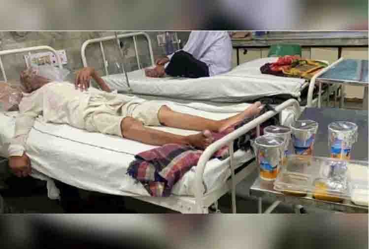 चंडीगढ़ में कोविड वार्ड में हाथ बांधकर हो रहा मरीज का इलाज