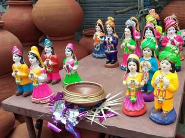 गुड्डा-गुड़ियों की शादी में लाकडाउन की मार