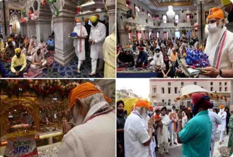 पीएम मोदी ने गुरुद्वारा शीश गंज साहिब में नवाया शीश