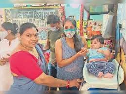 3000 आंगनबाड़ी केंद्रों में मनाया वजन त्योहार