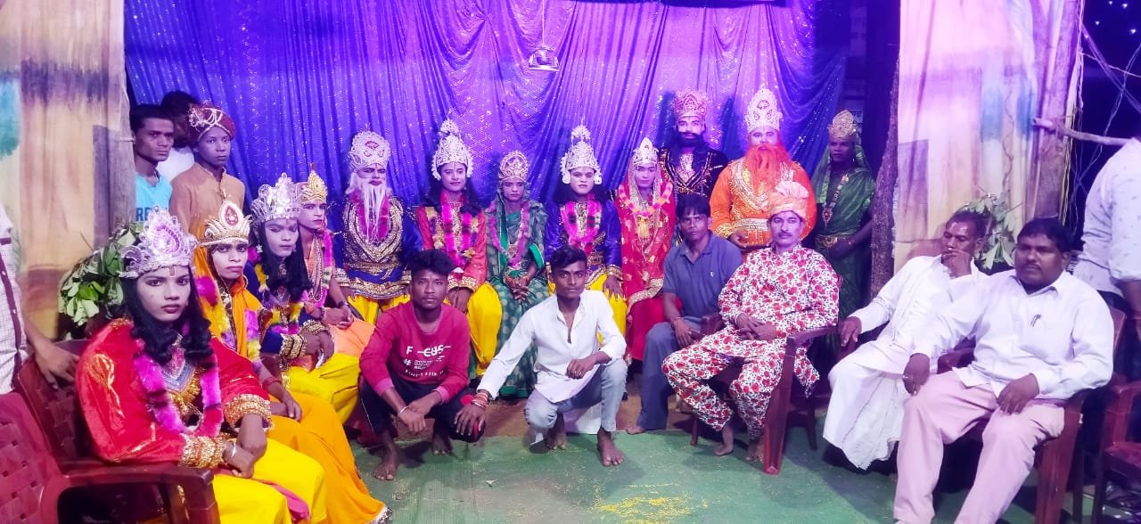 कुमर्दा में रामलीला मंचन का आयोजन।।