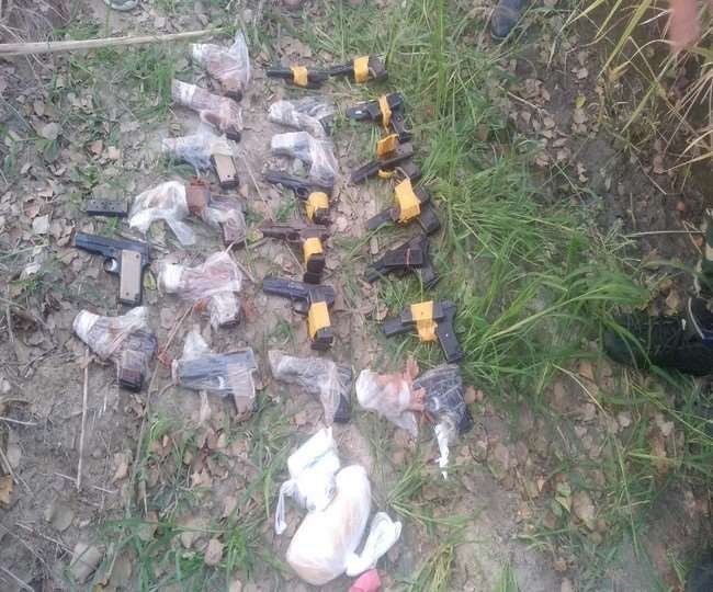 पंजाब को दहलाने की साजिश नाकाम, 22 विदेशी पिस्टल, मैगजीन, कारतूस व हेरोइन बरामद