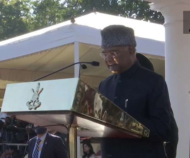 आइएमए में बोले राष्ट्रपति राम नाथ कोविन्द, यहीं से प्रशिक्षित हुए थे सीडीएस रावत, हमारा झंडा हमेशा रहेगा ऊंचा