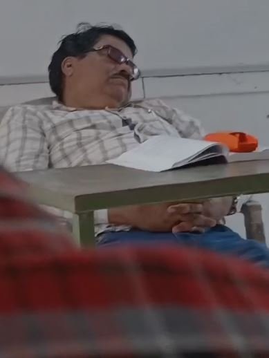 teacher sleeping korba