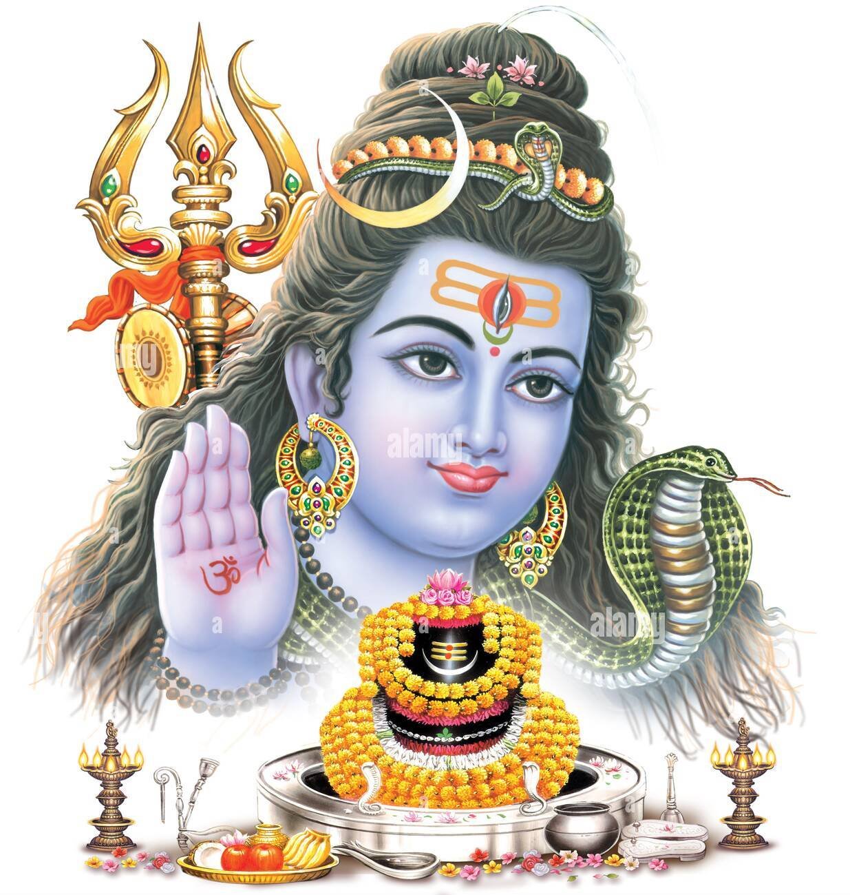 hindu-god-shiva-digital-painting-2G915R3