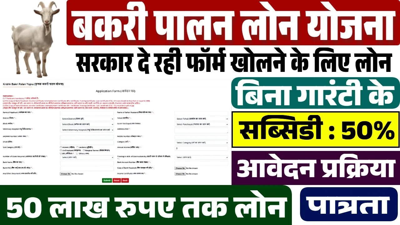 Bakri Palan Farm Yojana 2025