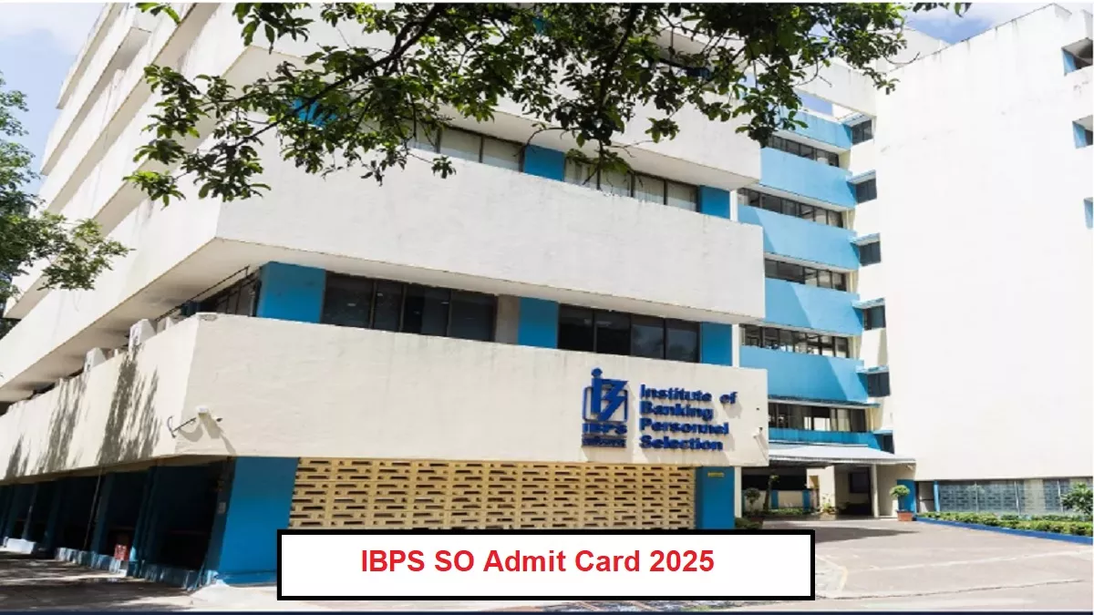IBPS SO Admit Card 2025 जारी: ऐसे करें डाउनलोड, देखें परीक्षा पैटर्न और एग्जाम डेट